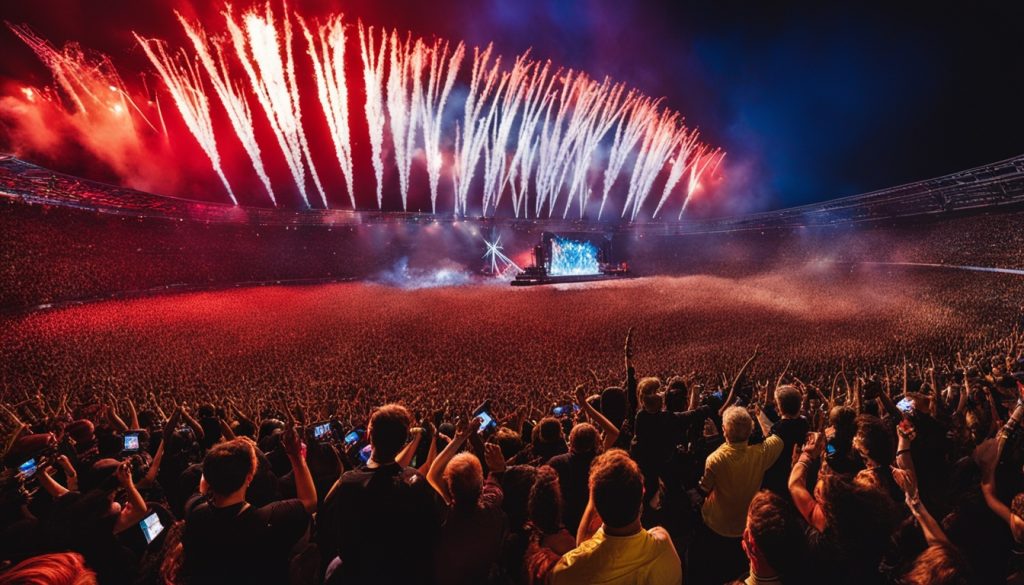 Konzertatmosphäre beim Queen-Konzert